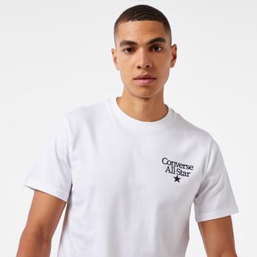  Converse All Star Erkek Beyaz T-Shirt