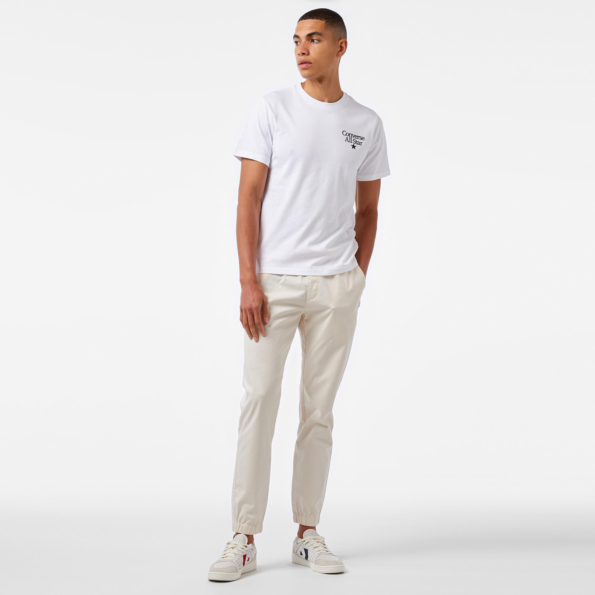 Converse All Star Erkek Beyaz T-Shirt