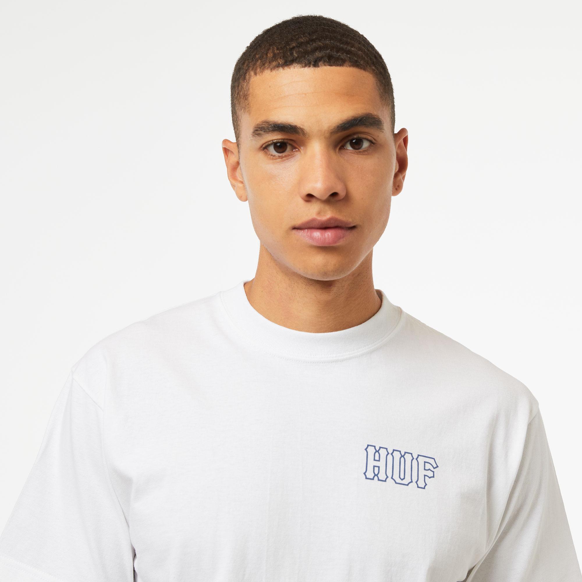 HUF Huf Set H S/S Erkek Beyaz T-Shirt
