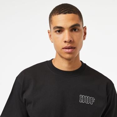  HUF Huf Set H S/S Erkek Siyah T-Shirt