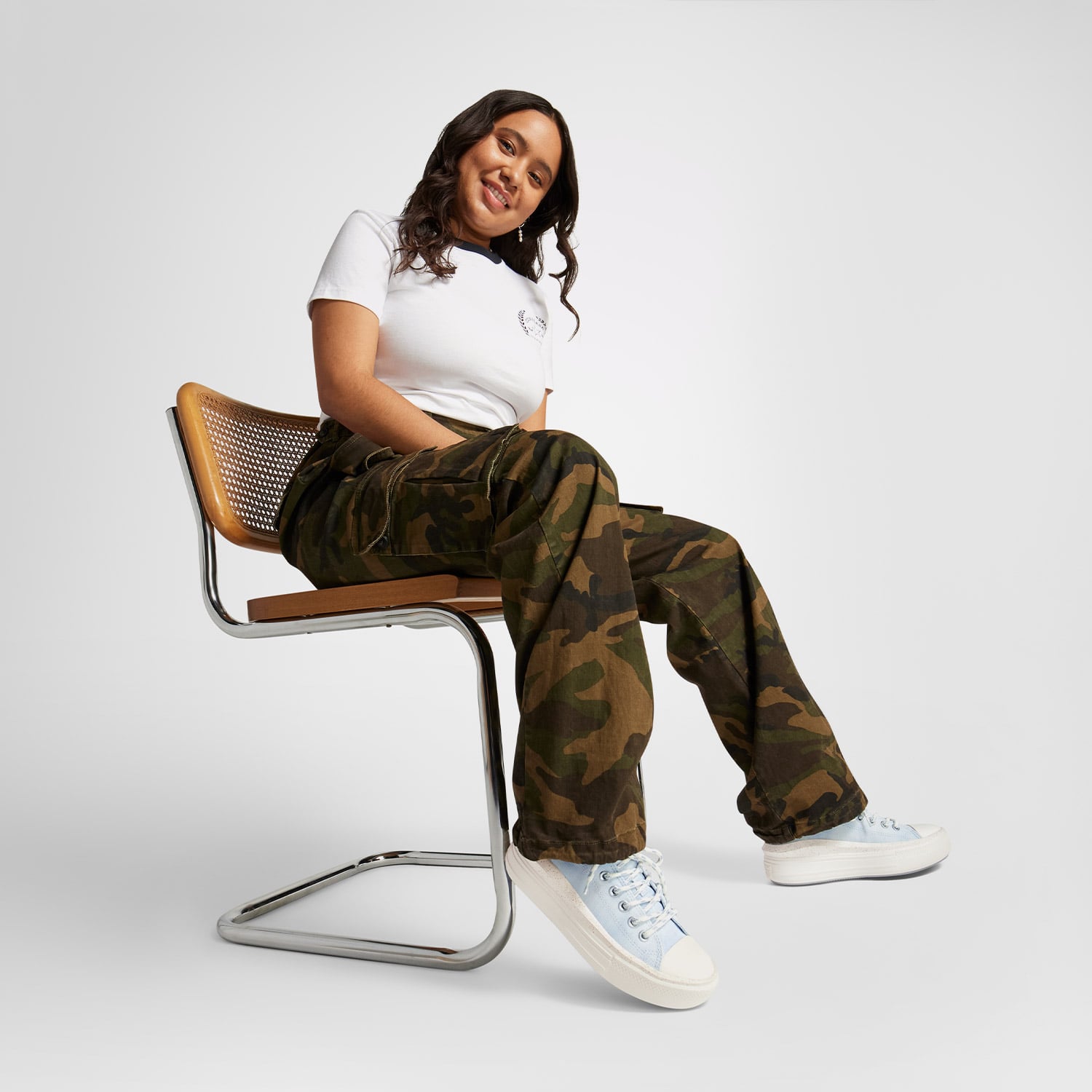 Converse Converse Chuck Taylor All Star Move Kadın Mavi Platform Sneaker | FashFed Mavi - 4. görsel