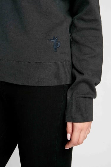  Kadın Boğazlı Kazak  409 - Gri