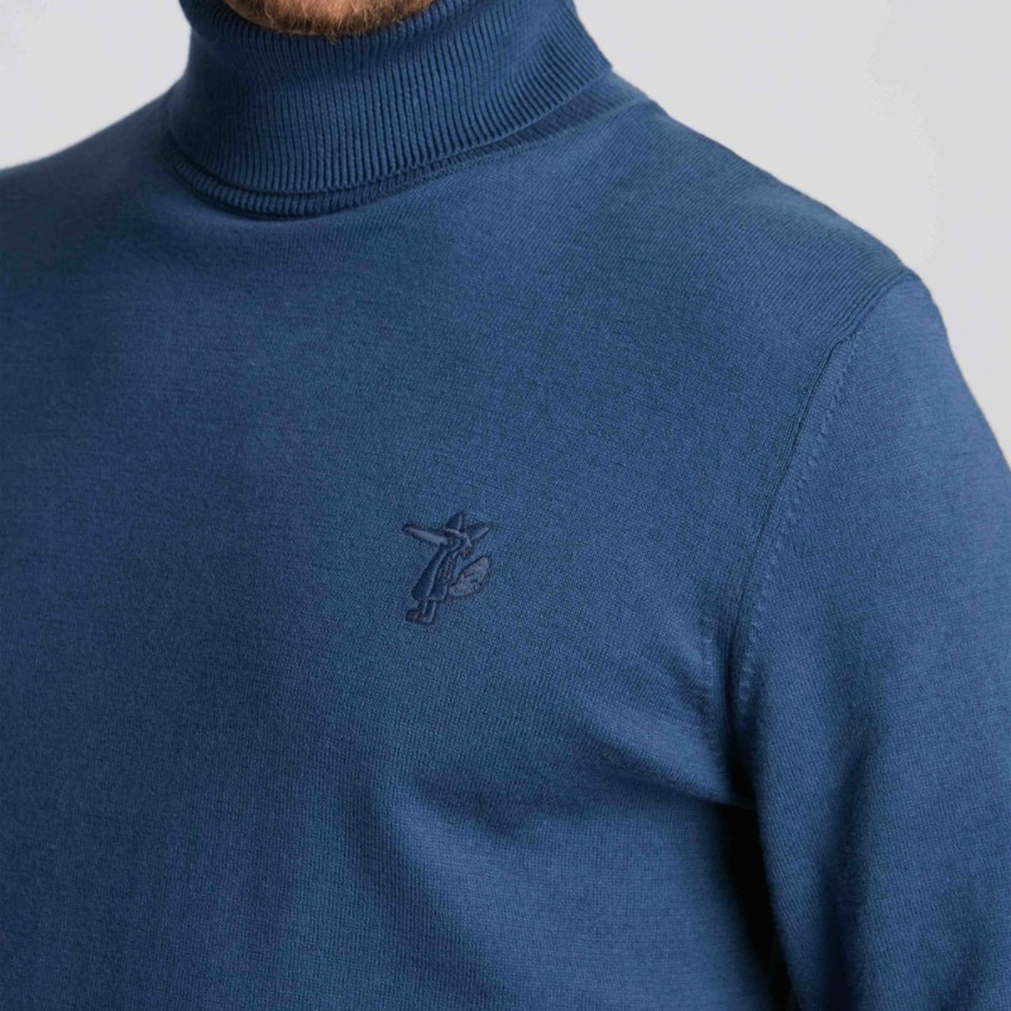 Erkek Boğazlı Kazak  14514 - Mavi