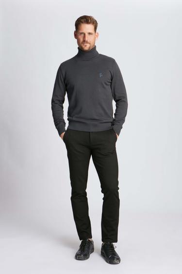  Erkek Boğazlı Kazak  409 - Gri