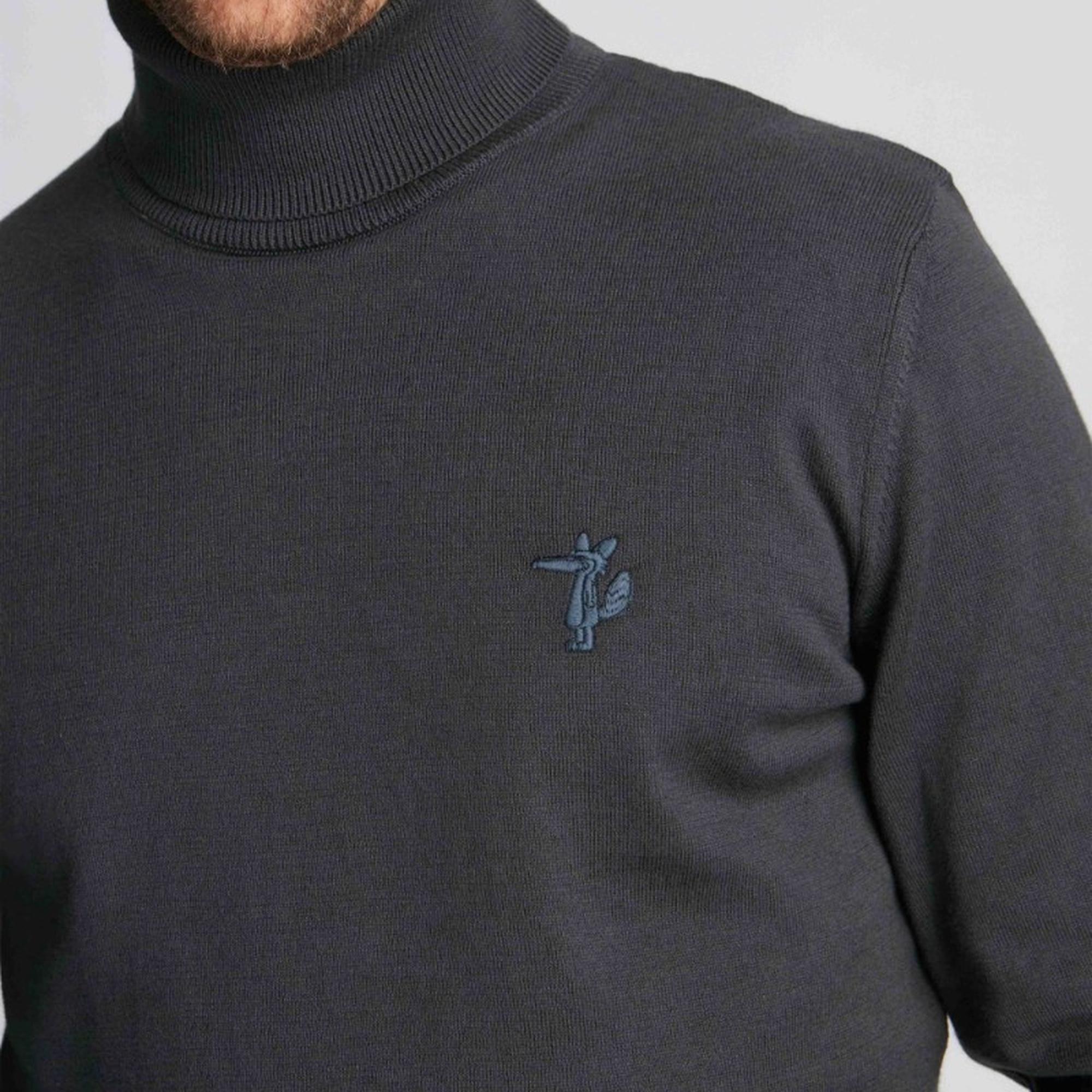 Erkek Boğazlı Kazak  409 - Gri