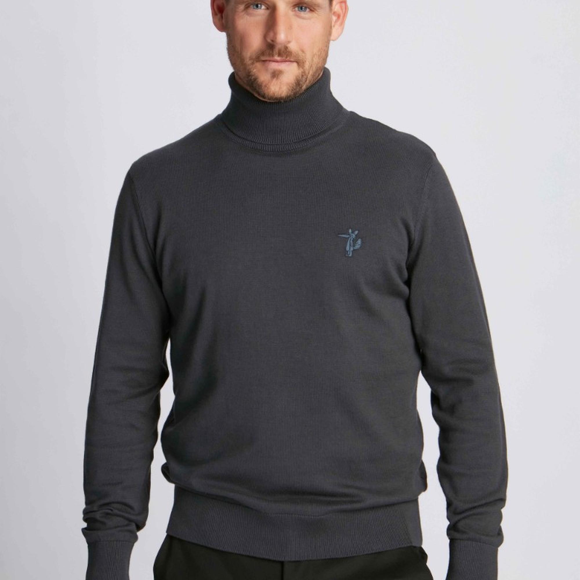 Erkek Boğazlı Kazak  409 - Gri