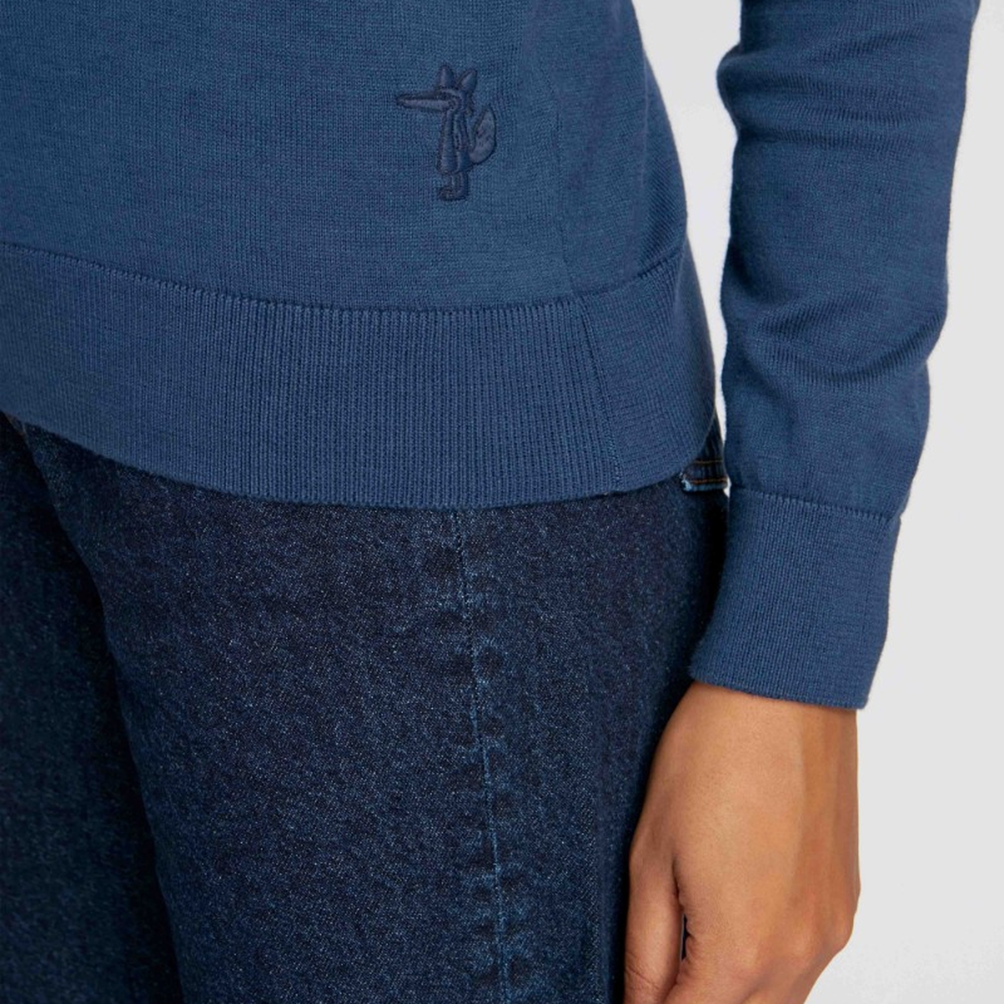 Kadın Boğazlı Kazak  14514 - Mavi