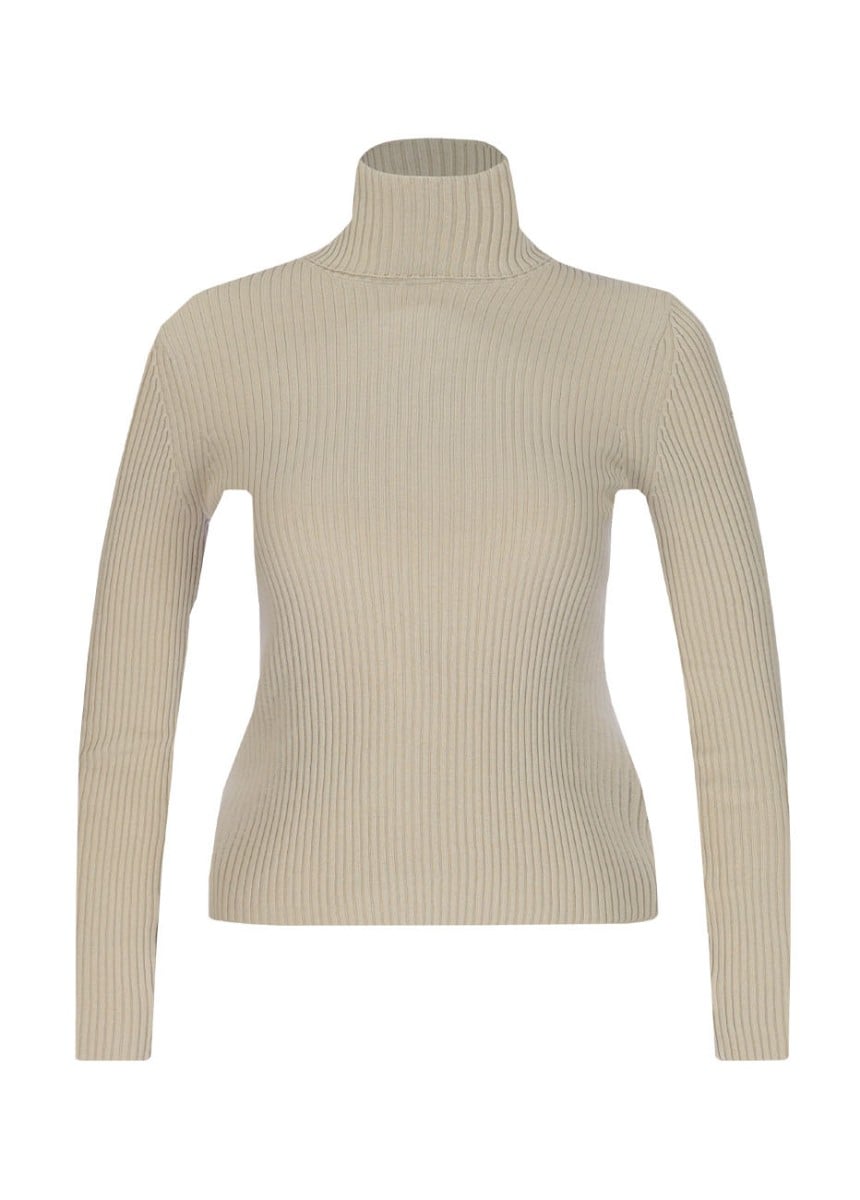  Kadın Boğazlı Kazak  1143 - Ekru