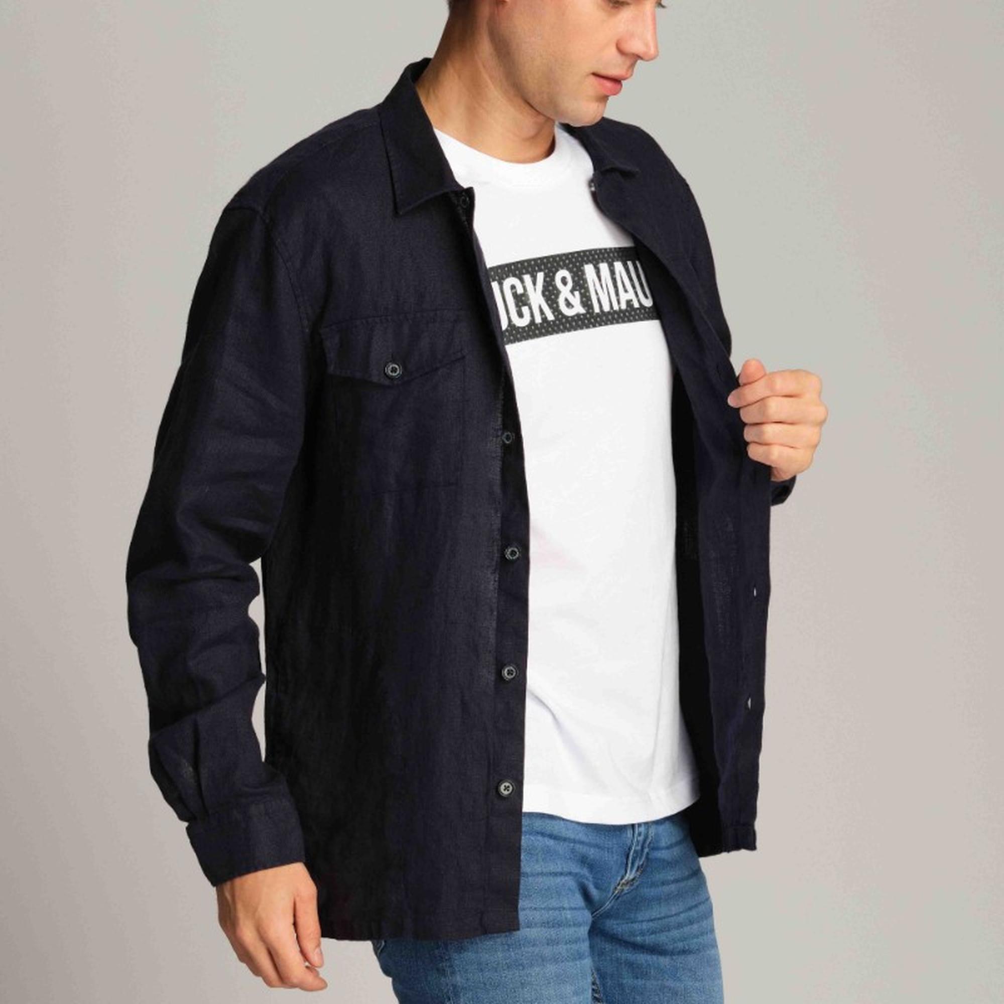 Erkek Gömlek Ceket  166 - Lacivert