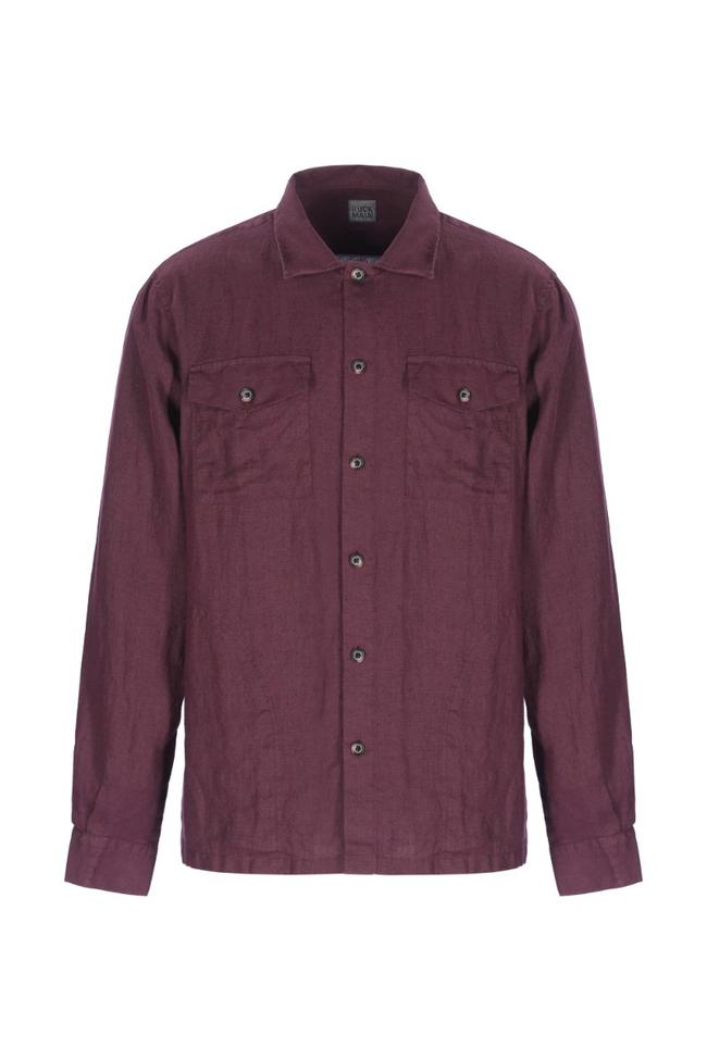  Erkek Gömlek Ceket  7181 - Mürdüm