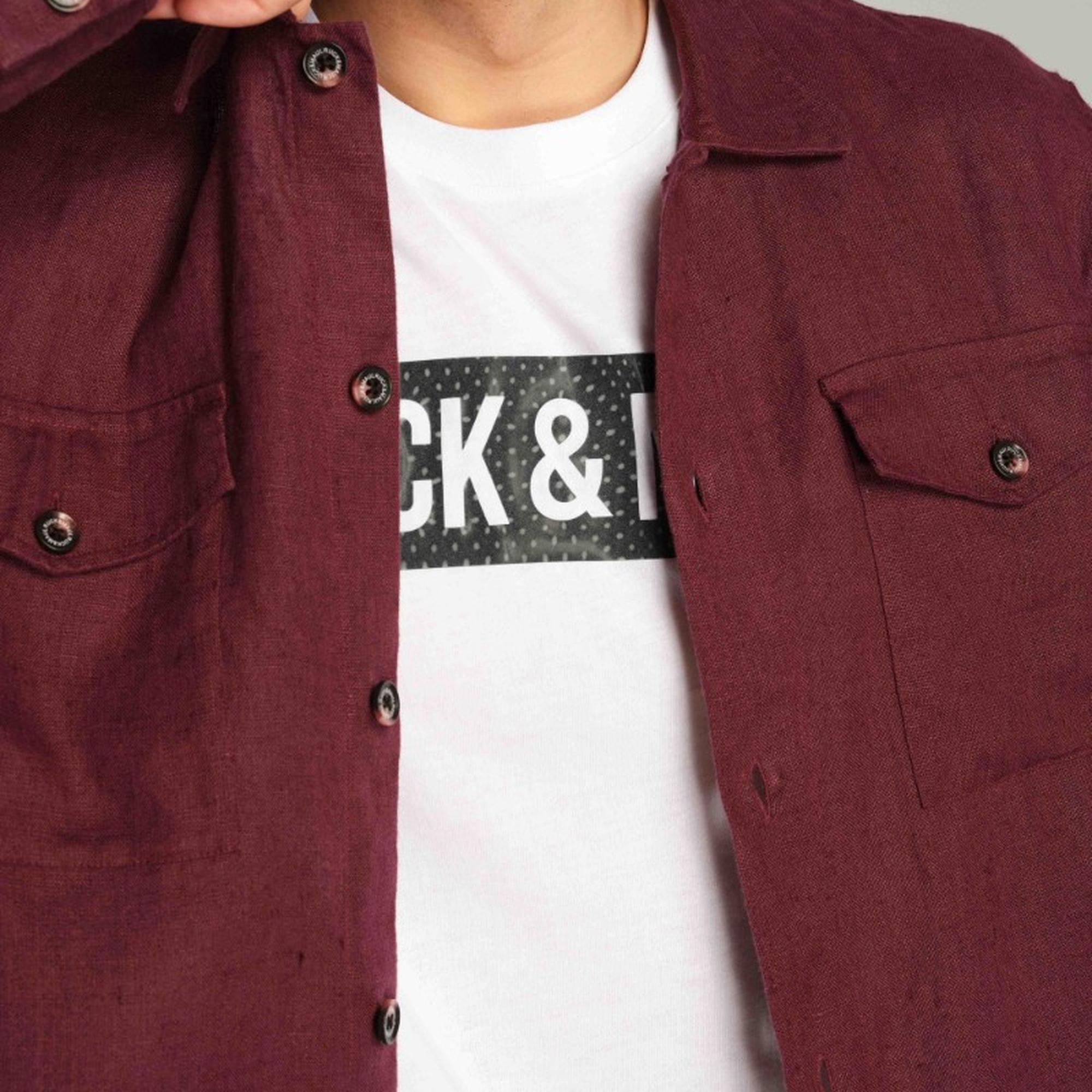 Erkek Gömlek Ceket  7181 - Mürdüm