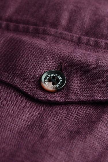  Erkek Gömlek Ceket  7181 - Mürdüm