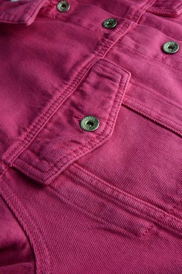  Kadın Kot Ceket  2436 - Pembe
