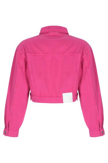  Kadın Kot Ceket  2436 - Pembe