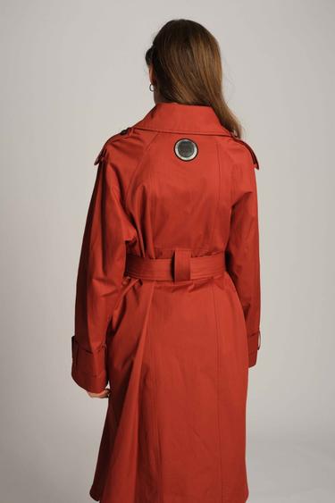 Kadın Trençkot  1354 - Hardal rengi
