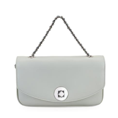  Karla Yeşil Kadın Deri Omuz Çantası