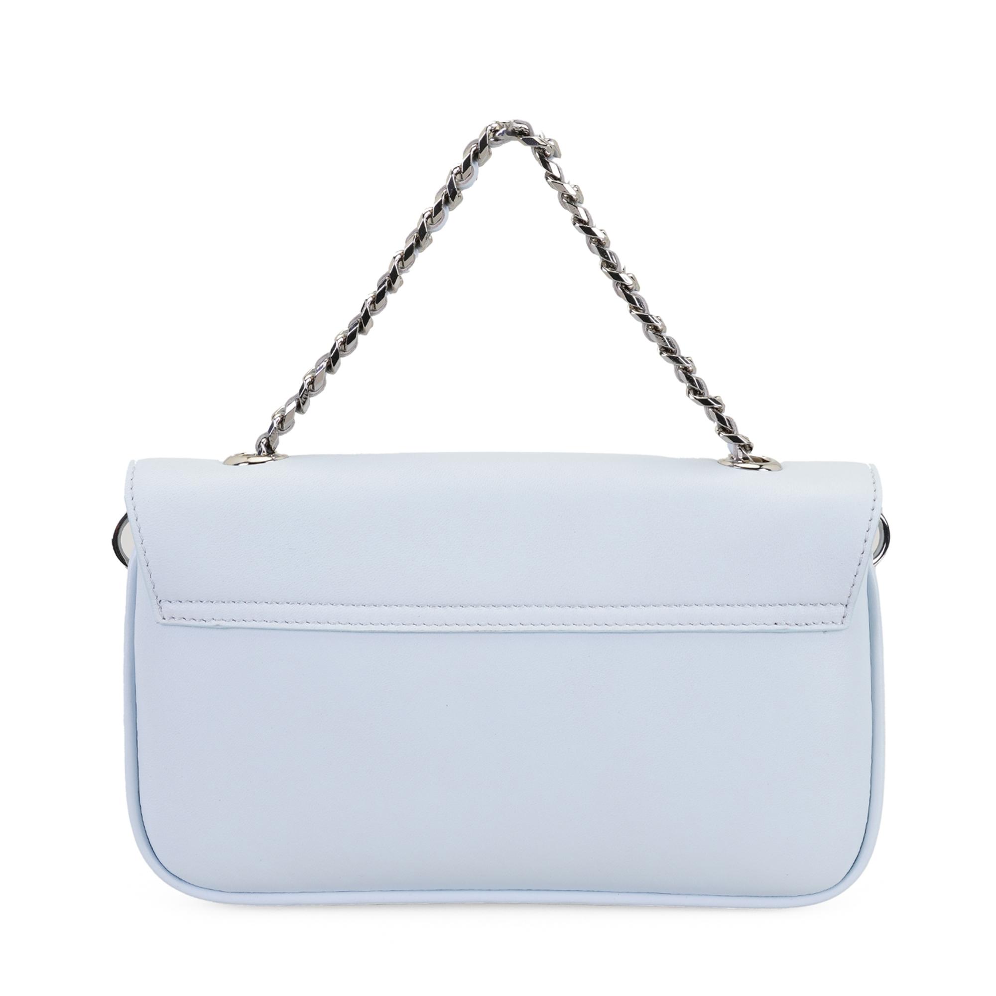 Karla Mavi Kadın Deri Omuz Çantası