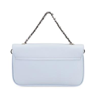  Karla Mavi Kadın Deri Omuz Çantası