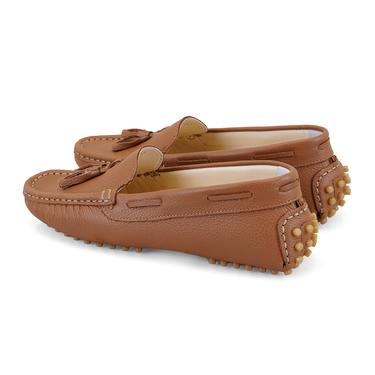  Kadın Taba Deri Loafer