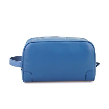  Jonatan Mavi Erkek Deri Kozmetik El Çantası