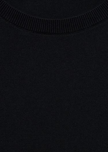  Mango Erkek %100 Pamuklu Ince Triko Kazak Lacivert