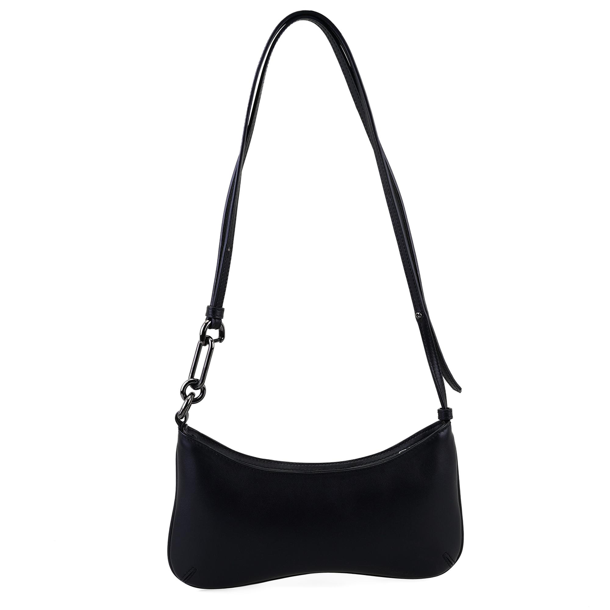 Annie Siyah Kadın Deri Omuz Çantası