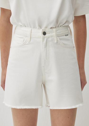  Mavi Millie 90lar Kırık Beyaz Jean Şort 1458987074