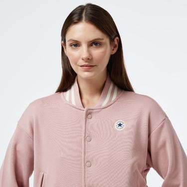  Converse Bomber Kadın Pembe Ceket