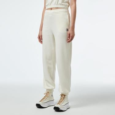  Converse Chuck Taylor Kadın Loose Fit Beyaz Eşofman Altı