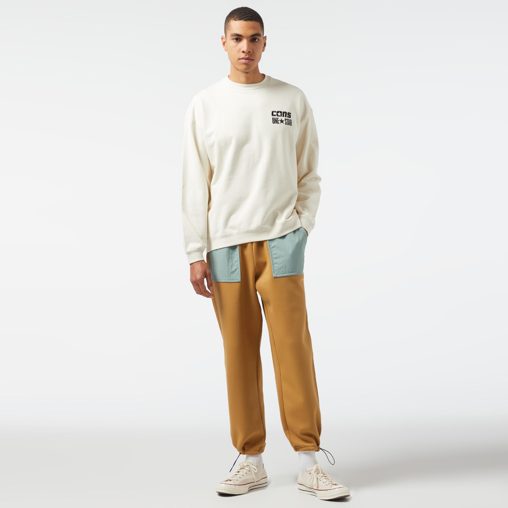 Converse Wordmark Erkek Sarı Pantolon