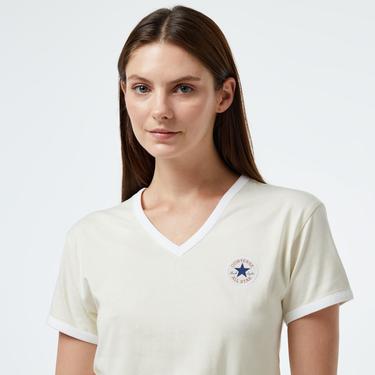  Converse Retro Kadın Beyaz T-Shirt