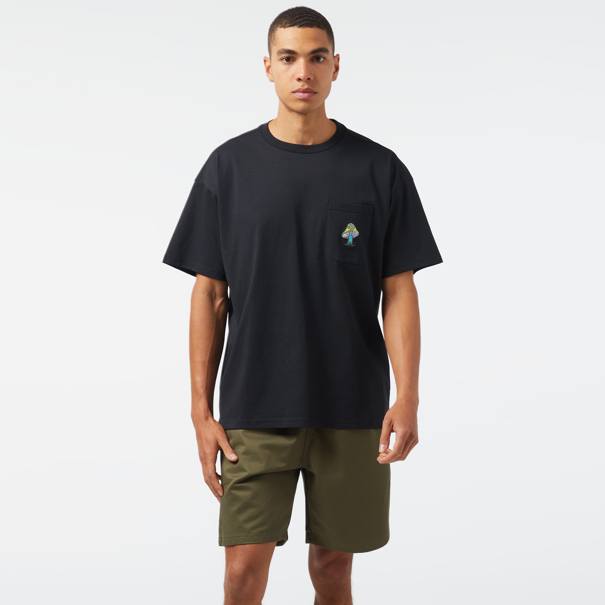  Converse Mushroom Oversized Fit Erkek Lacivert T-Shirt