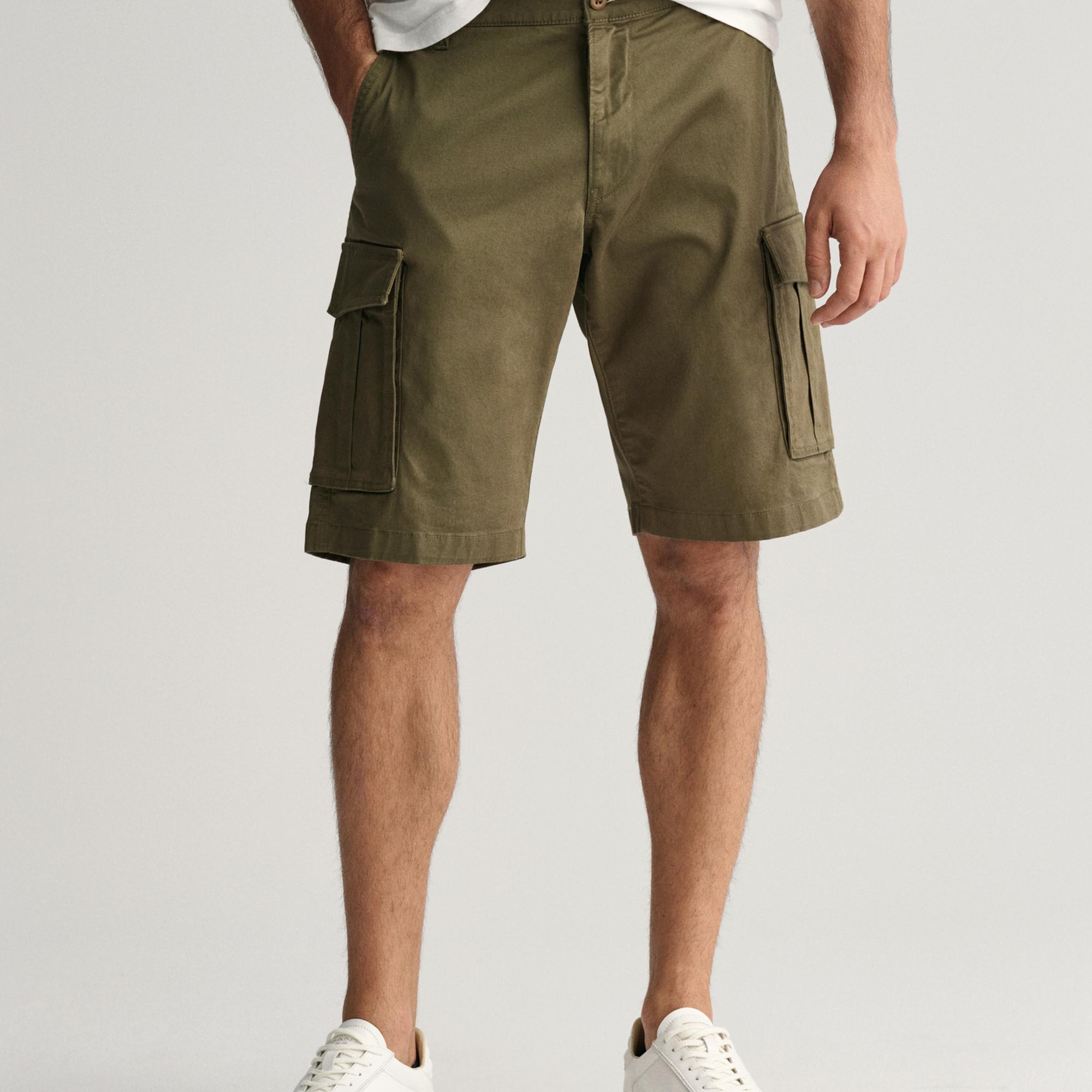 GANT Erkek Yeşil Relaxed Fit Şort