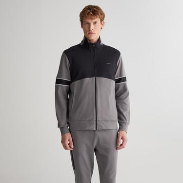  GANT Erkek Gri Regular Fit Fermuarlı Sweatshirt