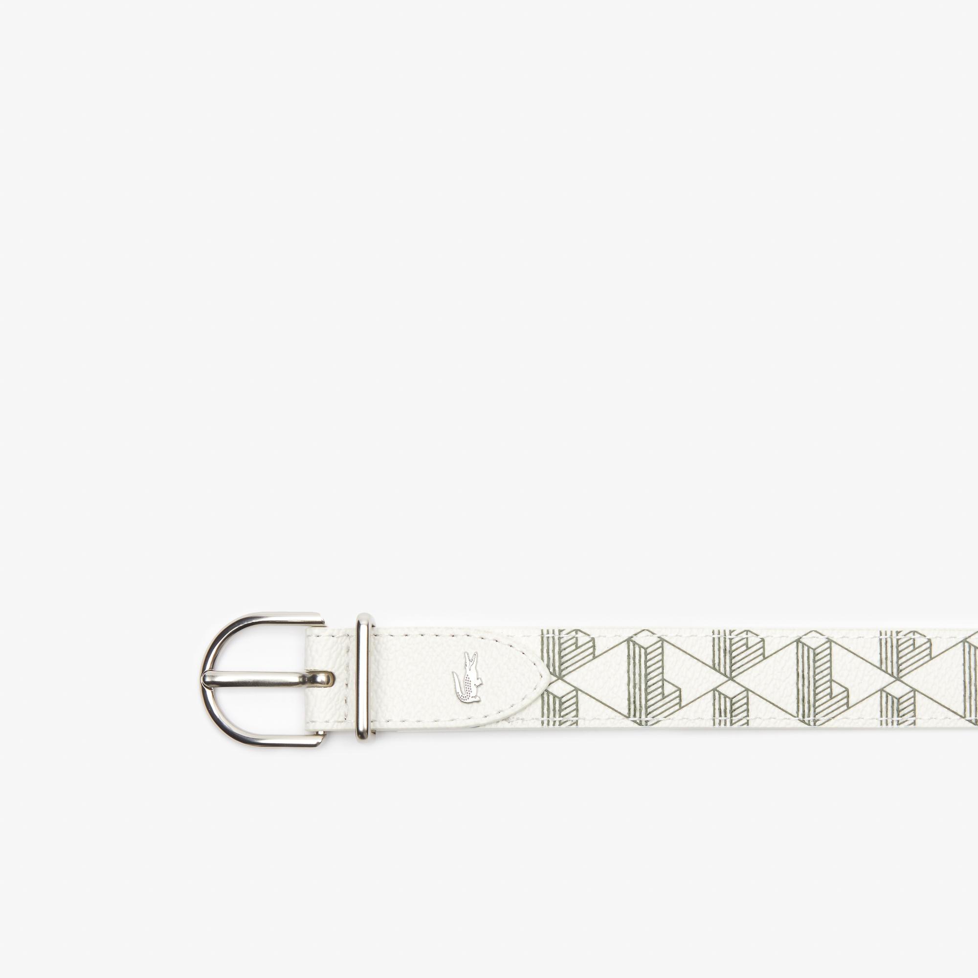 Lacoste Casual Kadın Monogram Ekru Kemer