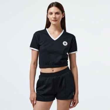  Converse Retro Kadın Siyah T-Shirt