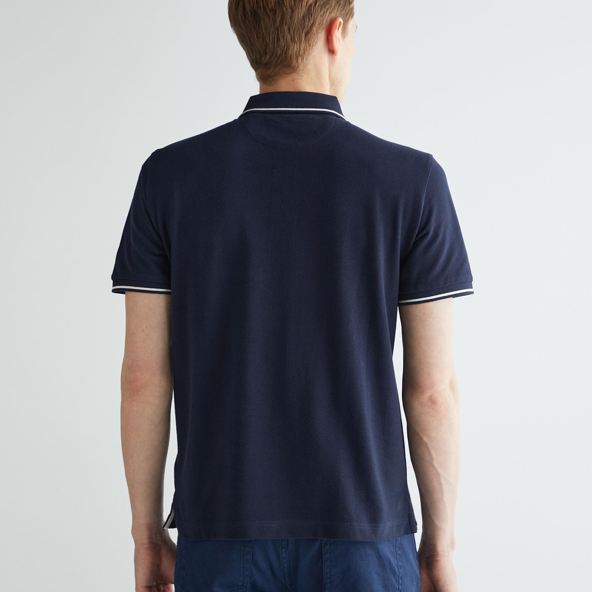 GANT Erkek Lacivert Regular Fit Polo