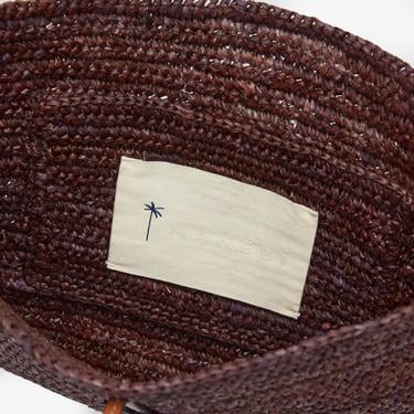  Manebi Handcrafted Raffia Kadın Kahverengi El Çantası
