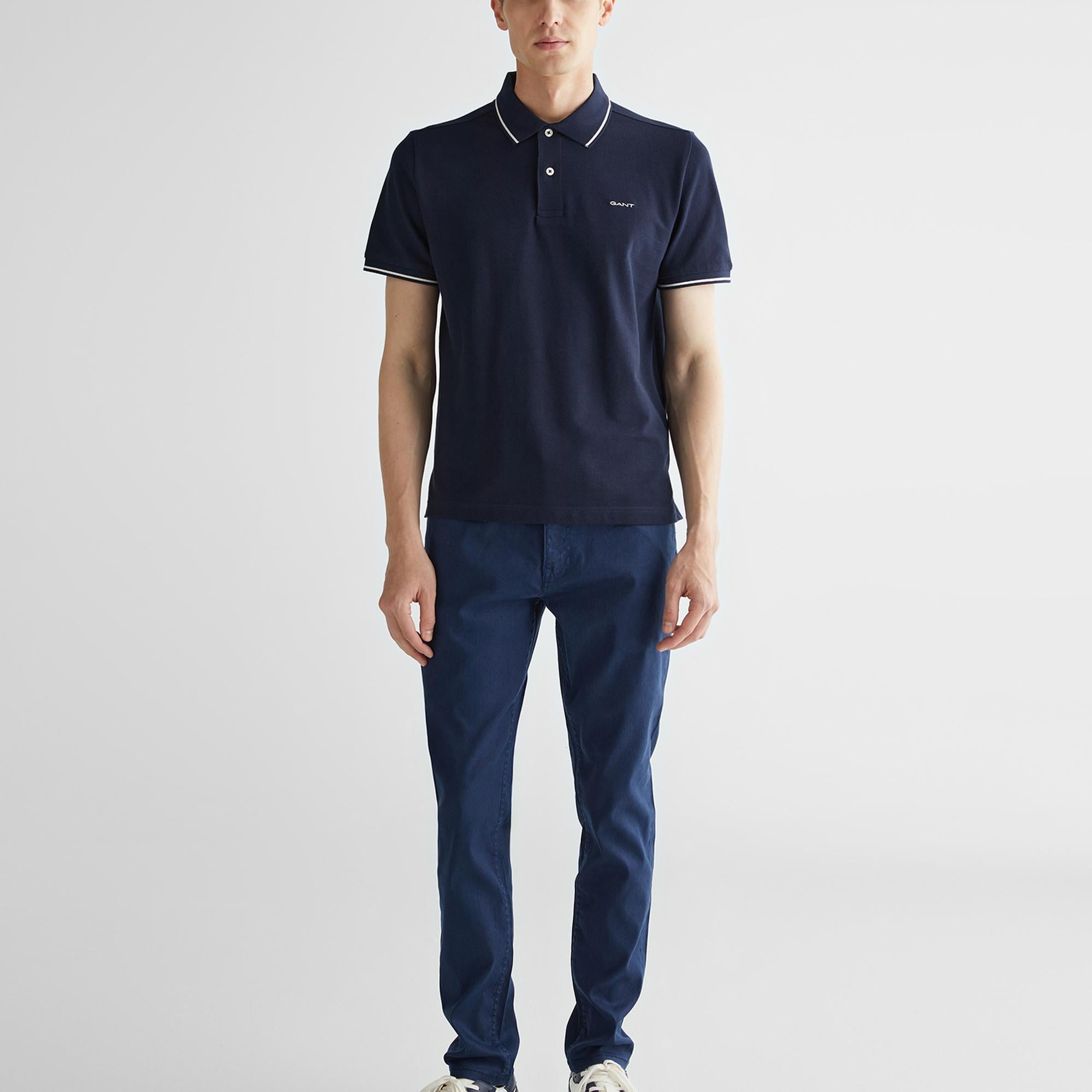 GANT Erkek Lacivert Slim Fit Pantolon