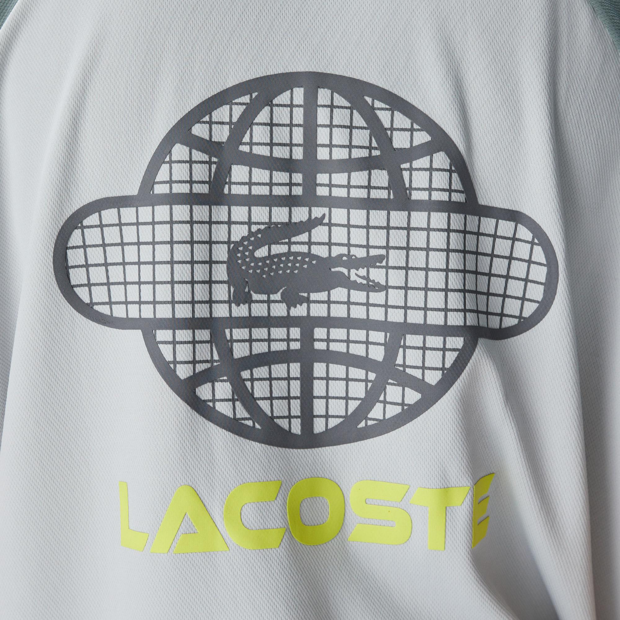 Lacoste House of SuperStep X Lacoste Erkek Gri/Yeşil Gömlek