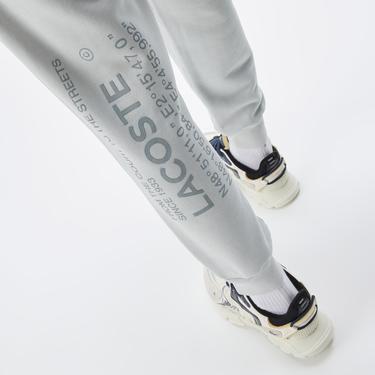  Lacoste House of SuperStep X Lacoste Kadın Gri Eşofman Altı