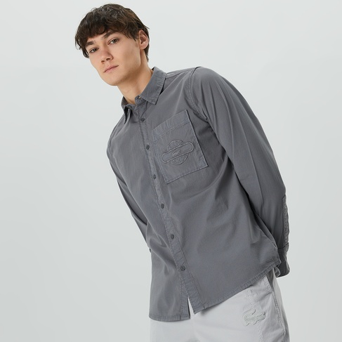 Lacoste X House of SuperStep Erkek Gri Gömlek