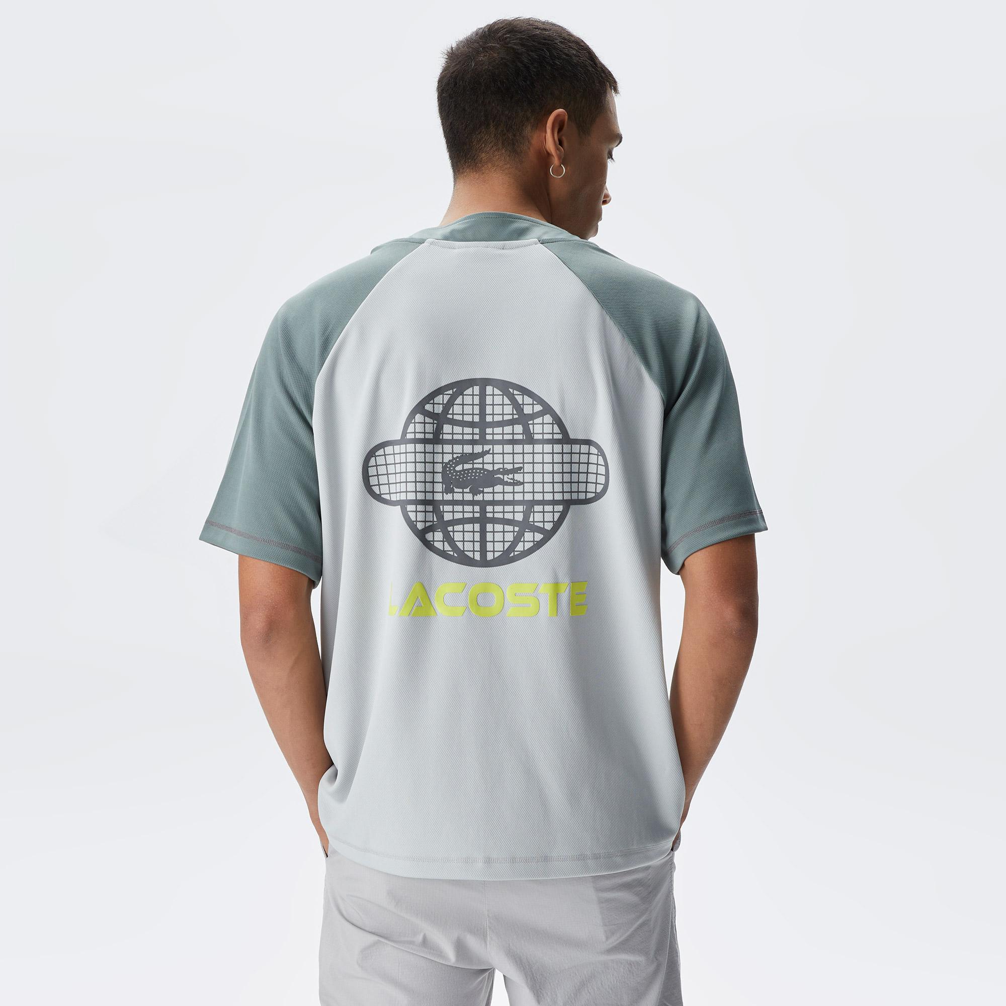 Lacoste House of SuperStep X Lacoste Erkek Gri/Yeşil Gömlek