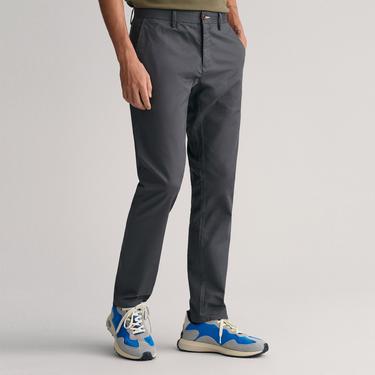  Gant Erkek Gri Slim Fit Chino Pantolon