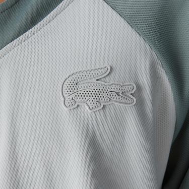  Lacoste House of SuperStep X Lacoste Erkek Gri/Yeşil Gömlek