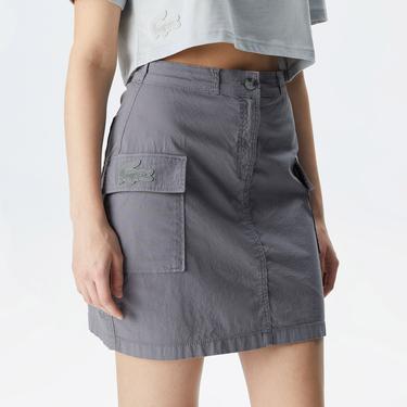  Lacoste House of SuperStep X Lacoste Kadın Gri Etek