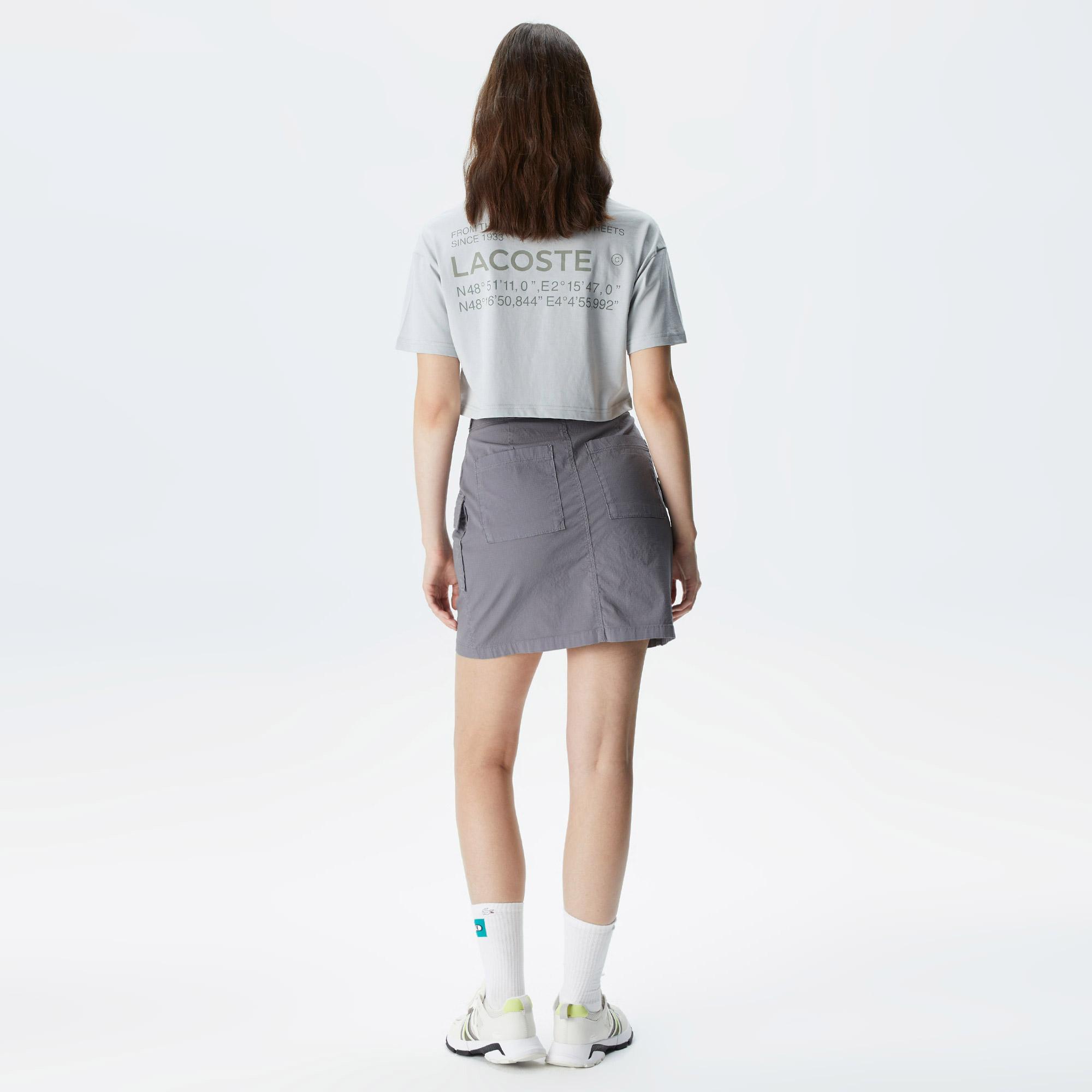 Lacoste House of SuperStep X Lacoste Kadın Gri Etek