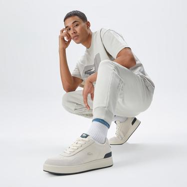  Lacoste House of SuperStep X Lacoste Erkek Gri Eşofman Altı