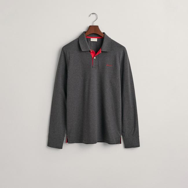  Gant Erkek Gri Regular Fit Polo