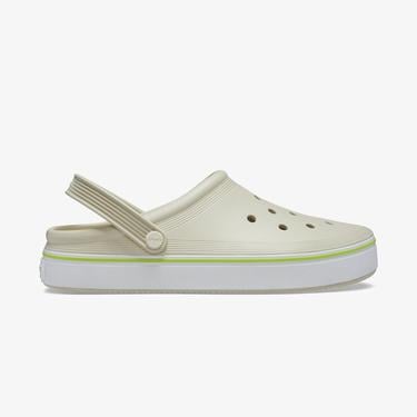  Crocs OffCourt Clog Kadın Krem Terlik